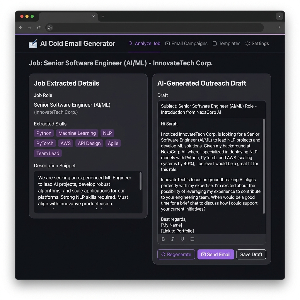 Cold Email Generator